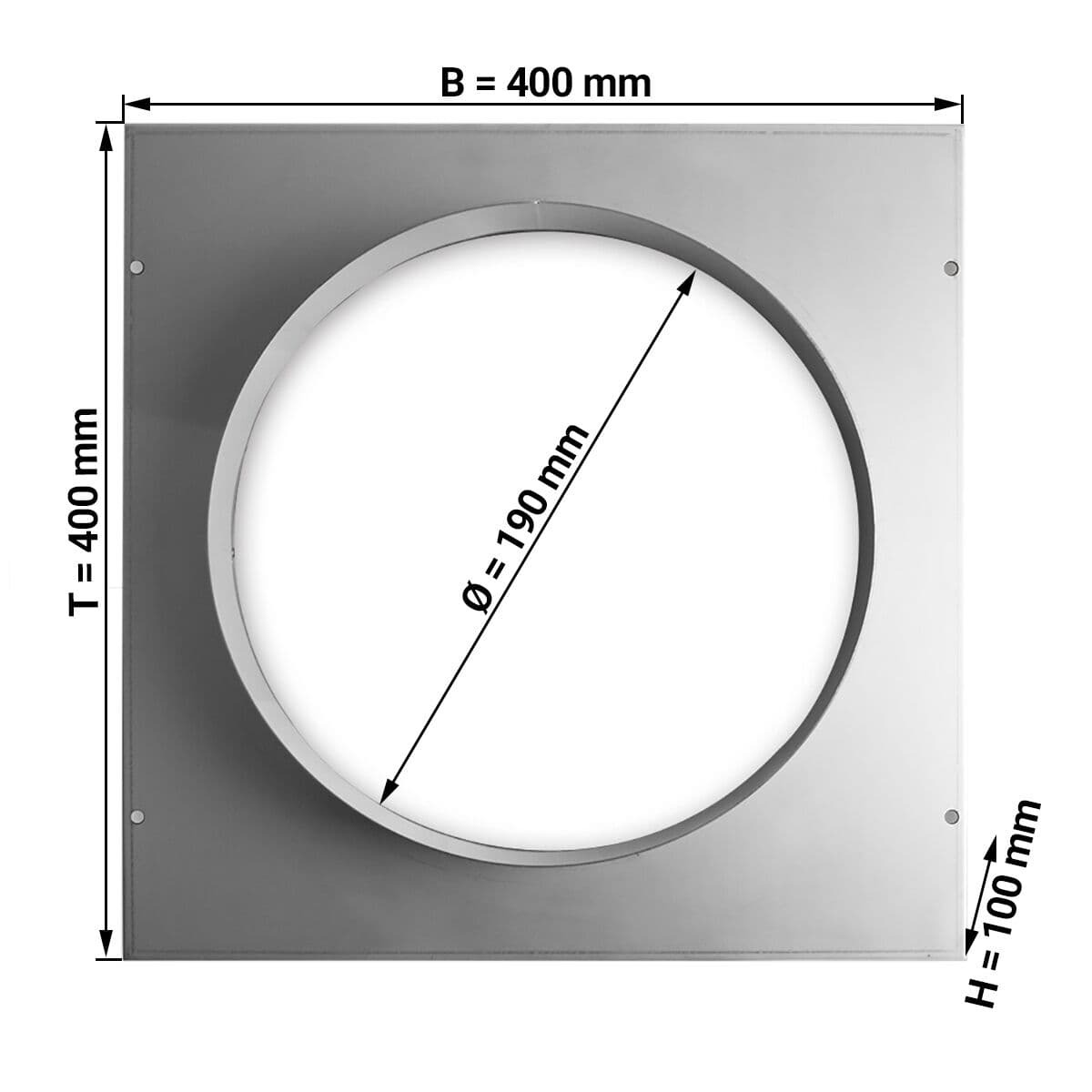 Ansaugstutze - Ø 190 mm