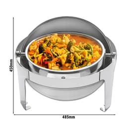 Chafing Dish - Rund - mit Rolldeckel