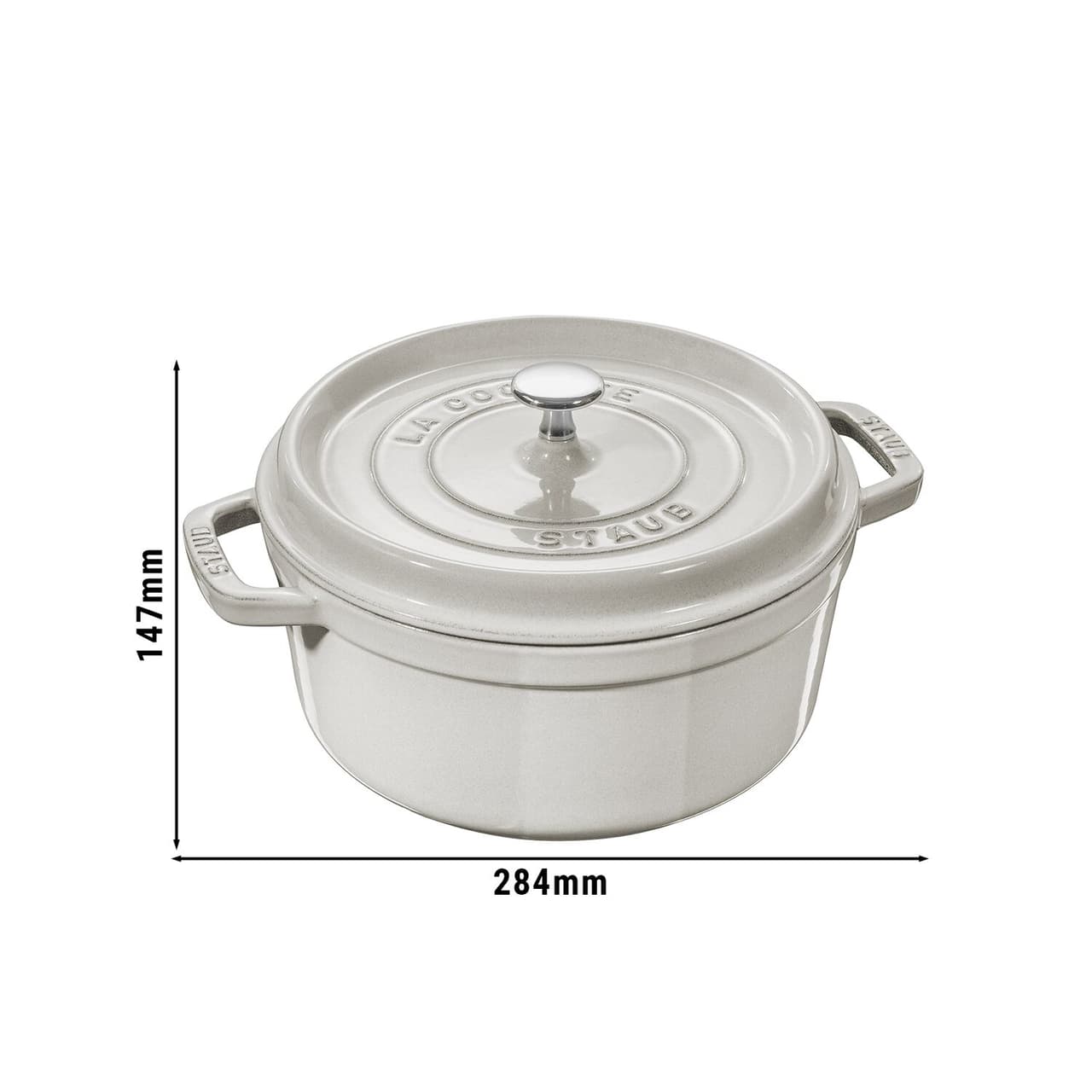 STAUB | LA COCOTTE - Cocotte - Ø 220mm - Gusseisen - Weisser Trüffel