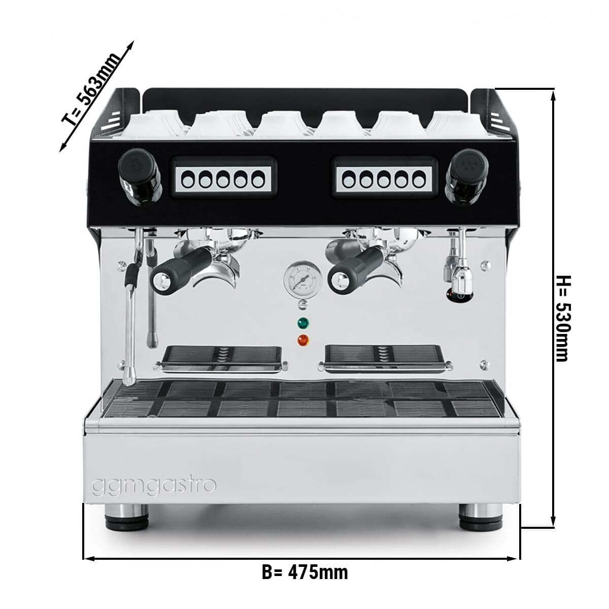 Siebträgermaschine Compact - 2 Gruppig - inkl. Preinfusiuonssystem