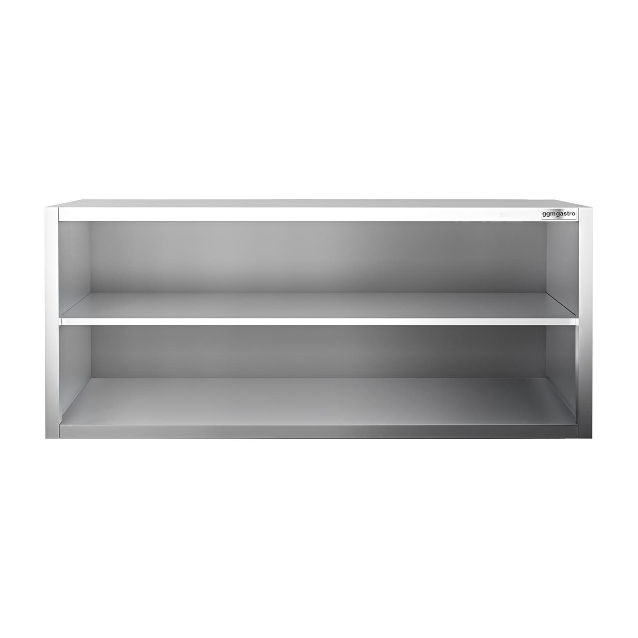 Edelstahl Wandhängeschrank PREMIUM - 1600x400mm - ohne Schiebetür - 650mm hoch