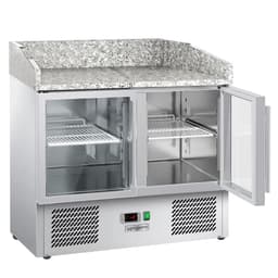 Pizzakühltisch ECO - 920x700mm - mit 2 Glastüren