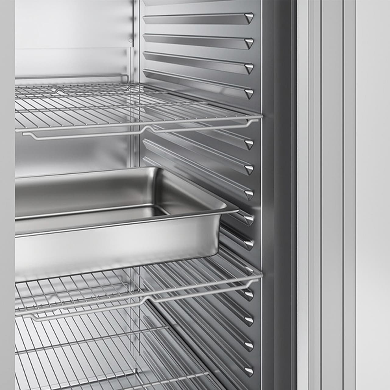 LIEBHERR | Kühlschrank Edelstahl PERFORMANCE - 486 Liter - GN 2/1 - Innen Edelstahl - mit 1 Glastür