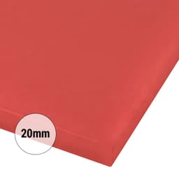 Schneidebrett - 400x600mm - Dicke 20mm - Rot