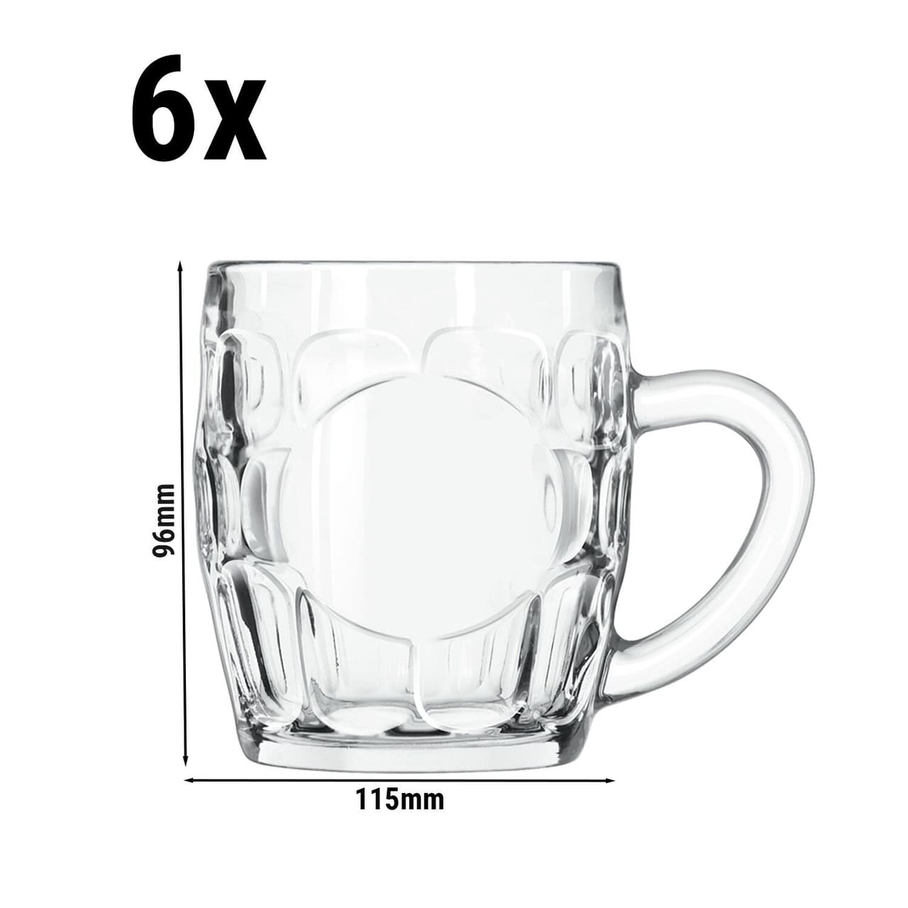 (6 Stück) Bierkrug - BEER SPECIALS - 290 ml - Transparent