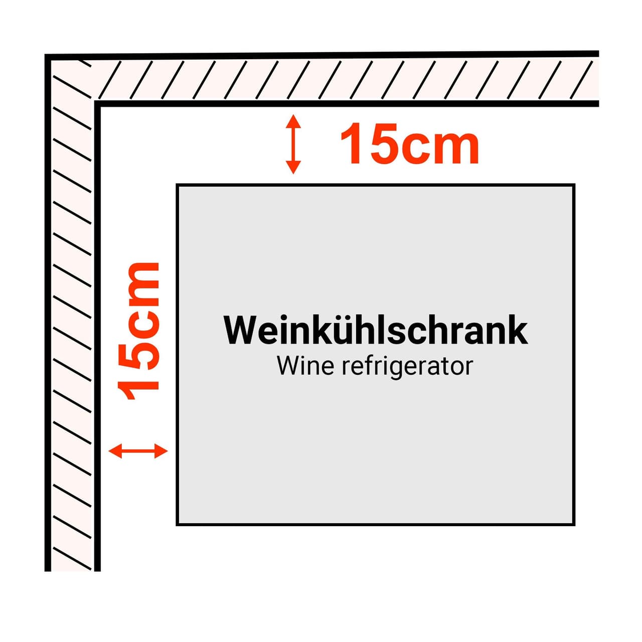 Weinkühlschrank - 2 Klimazonen - 450 Liter - max. 160 Flaschen