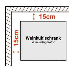 Weinkühlschrank - 2 Klimazonen - 450 Liter - max. 160 Flaschen