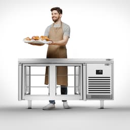 Bäckereikühltisch Premium PLUS - 1618x800mm - mit Durchreiche