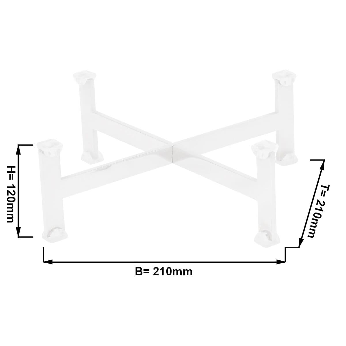 Buffetständer - Höhe: 120mm - Weiß