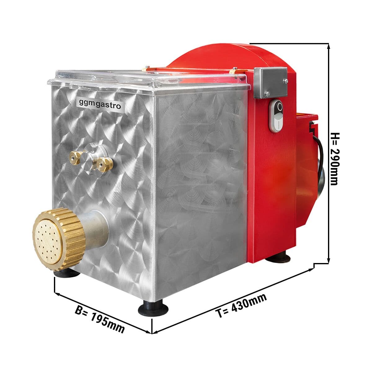 Elektrische Nudelmaschine - 5 kg/h - 300 Watt