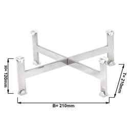 Buffetständer - Höhe: 120mm - Chrom