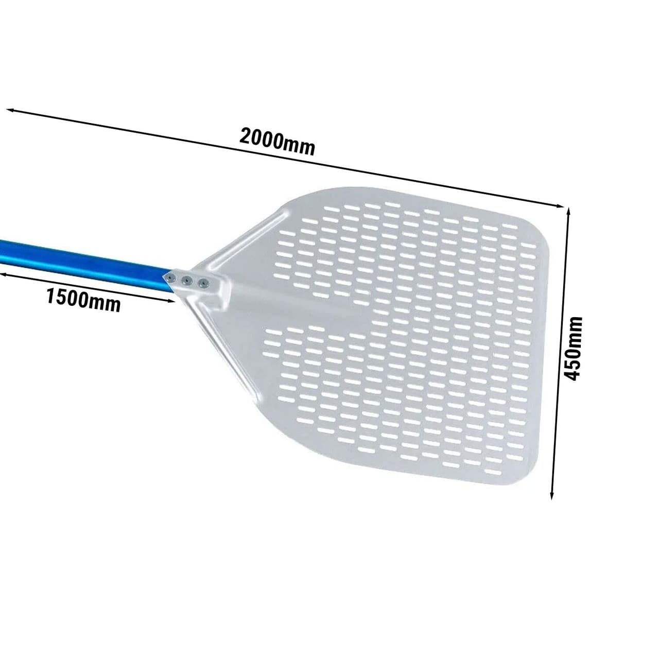 Pizzaschaufel - AZZURRA - Aluminium - 450x450mm - perforiert