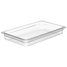 (6 Stück) CAMBRO | CAMWEAR® -  Polycarbonat GN 1/1 Behälter - Clear - Tiefe: 65mm