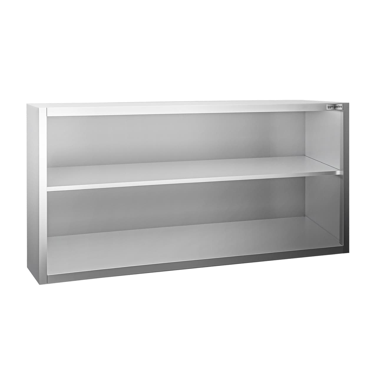 Edelstahl Wandhängeschrank PREMIUM - 2000x400mm - ohne Schiebetür - 800mm hoch