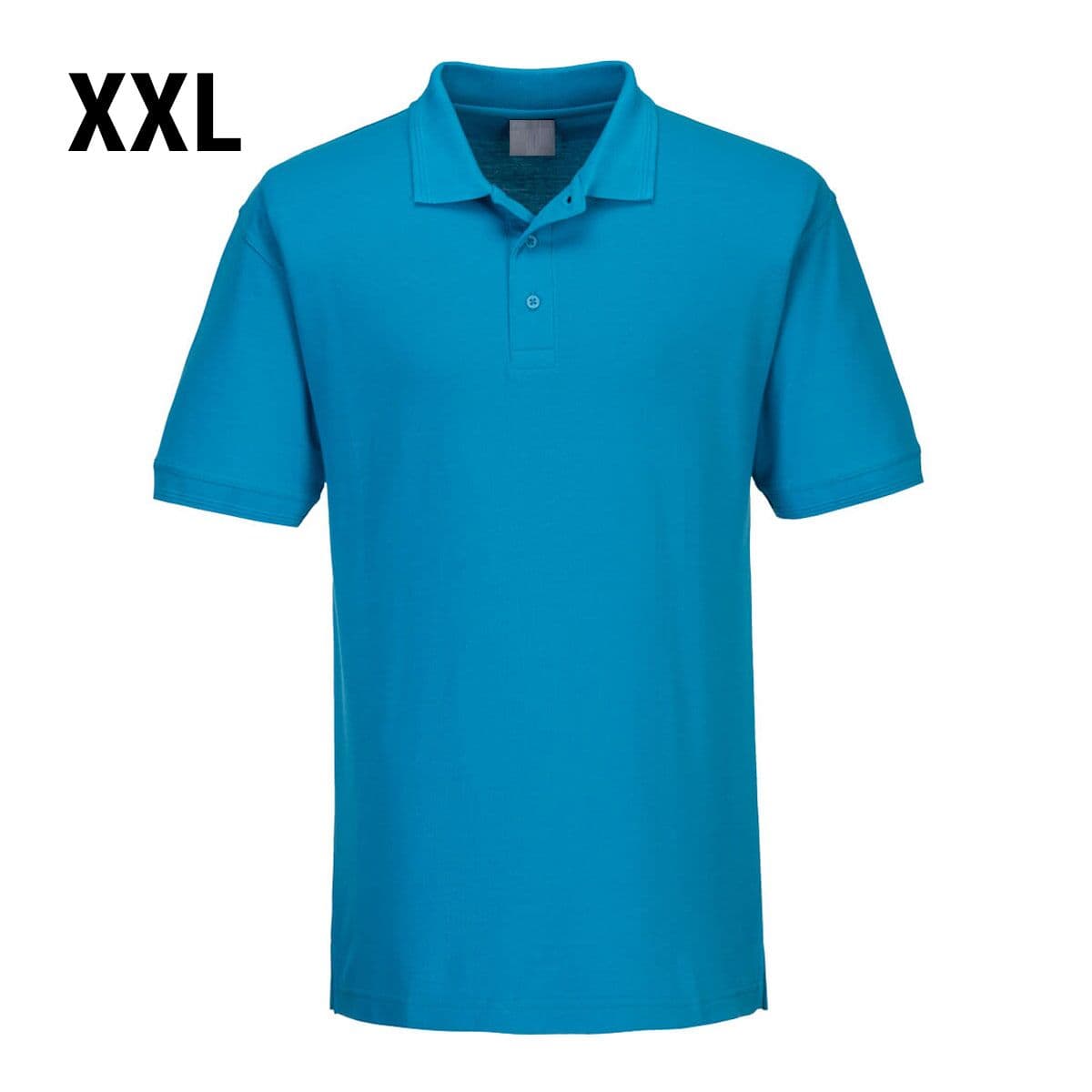 Herren Poloshirt - Wasserblau - Größe: XXL