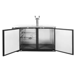 Bierkühler mit Zapfhahn - 2x50 L Fässer - 1240x620mm