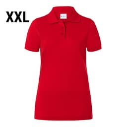 (6 Stück) KARLOWSKY | Damen Workwear Poloshirt Basic - Rot - Größe: 2XL