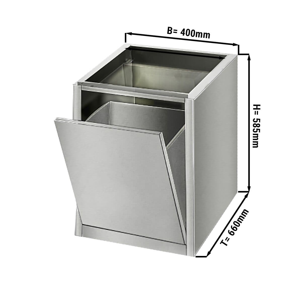 Mülleimer - Unterbaumodul 400x660mm