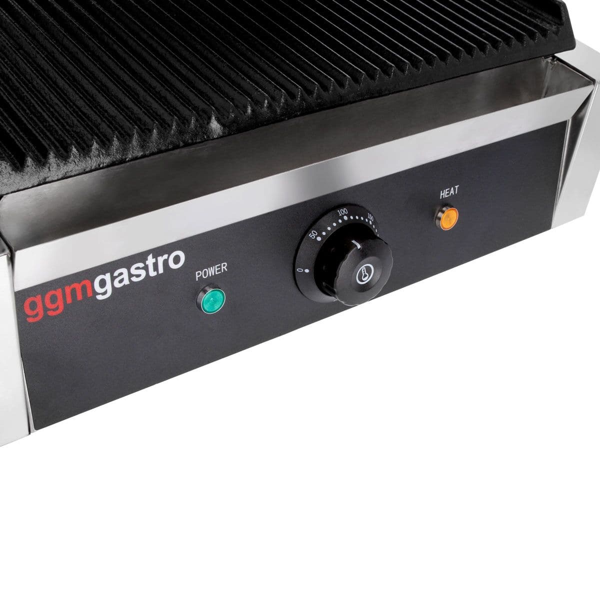 Kontaktgrill - 2,8 kW - oben & unten Gerillt - Grillfläche: 340x230mm