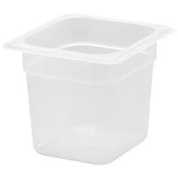 (6 Stück) CAMBRO | CAMWEAR® -  Polypropylen GN 1/6 Behälter - milchig - Tiefe: 150mm