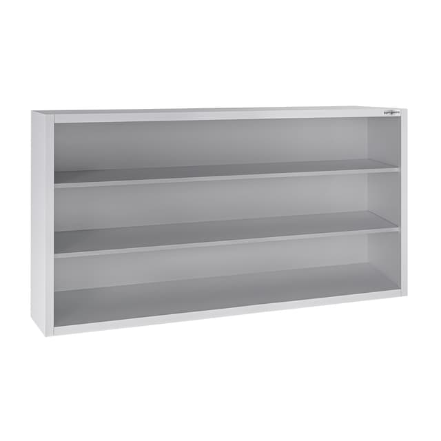 Edelstahl Wandhängeschrank ECO - 1800x400mm - ohne Schiebetür 1000mm hoch