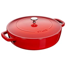 STAUB | BRAISERS - Bräter mit Chistera Drop-Structure - 240mm - Gusseisen - Kirsch-Rot