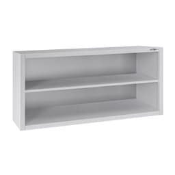 Edelstahl Wandhängeschrank ECO - 1200x400mm - ohne Schiebetür - 650mm hoch