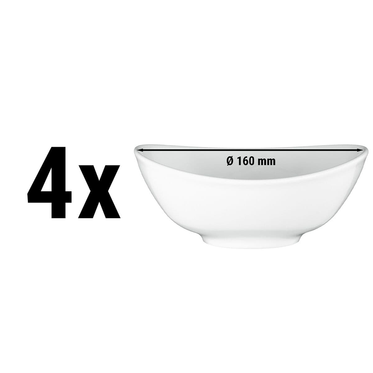 (4 Stück) SELTMANN WEIDEN | Suppenschale/ Bowl oval - 160mm