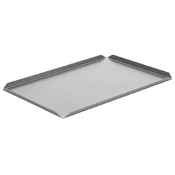 (5 Stück) Konditorei- & Präsentationsplatte aus Aluminium - 500x150x10mm - Silber