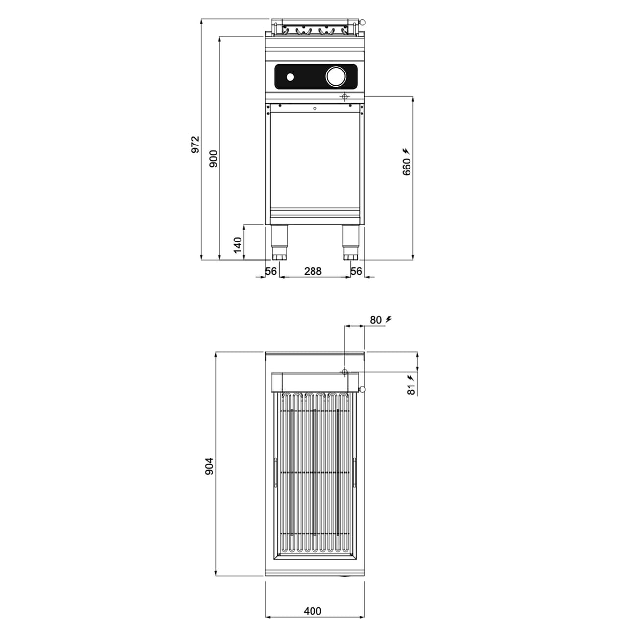 Elektrogrill - 5,4 kW - Bflex Digital