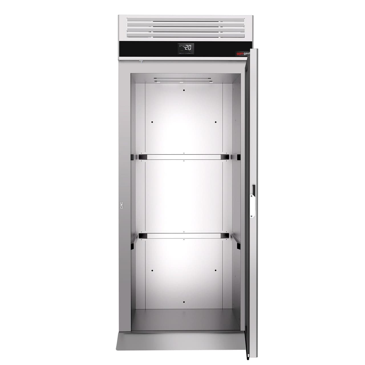 Einfahrkühlschrank Edelstahl PREMIUM - GN 2/1 - GN 1/1 - EN 60x40- 700 Liter - mit 1 Tür