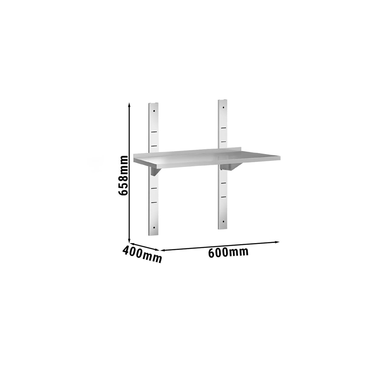 Wandborde PREMIUM - 600x400mm - mit 1 Etage