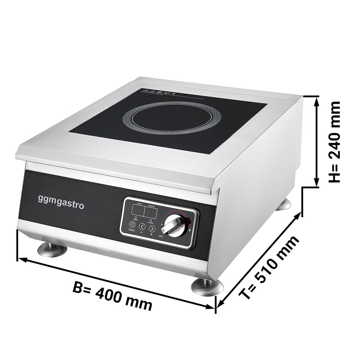 (4 Stück) Induktionsherd - 5 kW