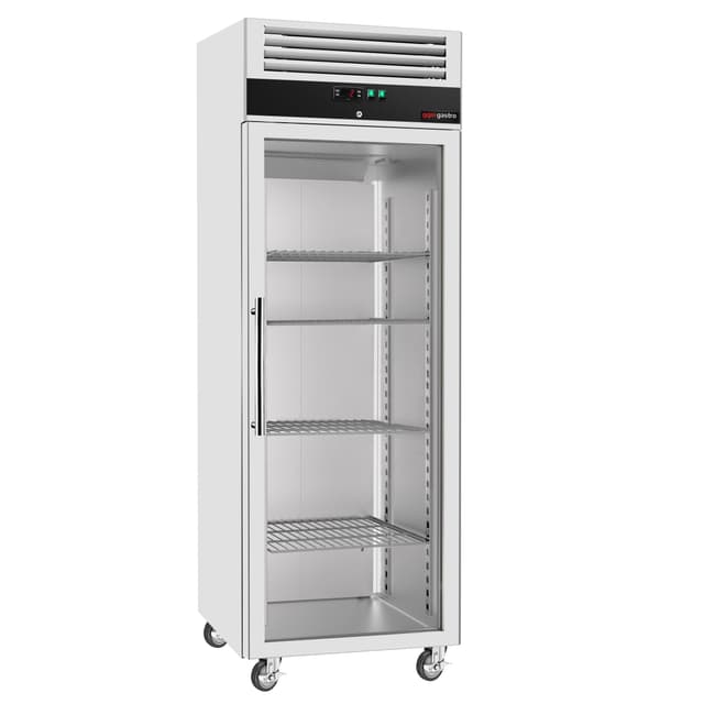 Kühlschrank Edelstahl ECO - 600 Liter - mit 1 Glastür