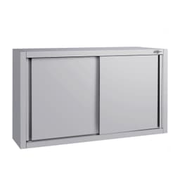 Edelstahl Wandhängeschrank ECO - 1000x400mm - mit Schiebetür - 650mm hoch