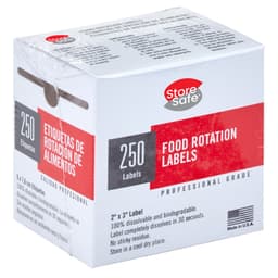 (24 Stück) CAMBRO | StoreSafe® Rotationsetiketten - unbeschriftet - 250 Etiketten per Rolle