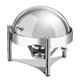 Chafing Dish - Rund - mit Rolldeckel - Chrom