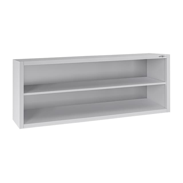 Edelstahl Wandhängeschrank ECO - 1800x400mm - ohne Schiebetür - 650mm hoch