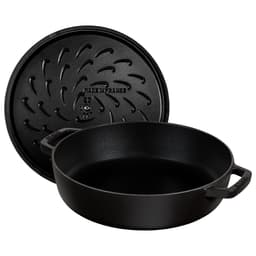 STAUB | BRAISERS - Bräter mit Chistera Drop-Structure - 240mm - Gusseisen - Schwarz