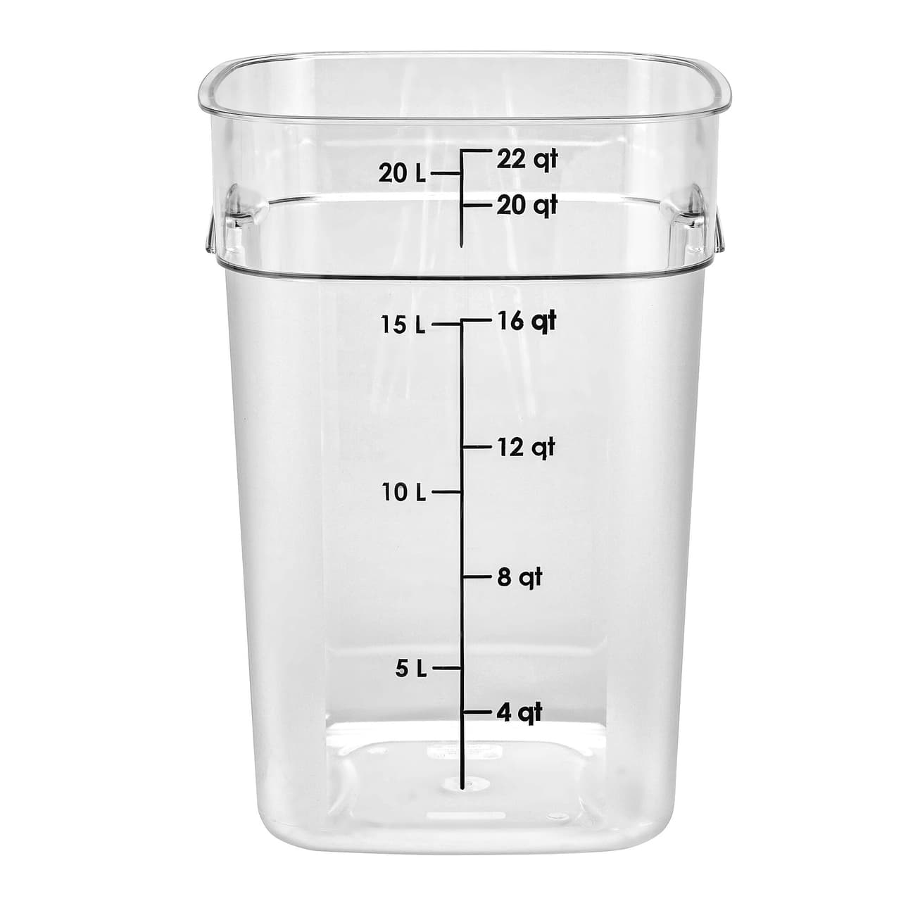 (6 Stück) CAMBRO | CAMWEAR® -  FreshPro Behälter - 20,8 Liter - Transparent