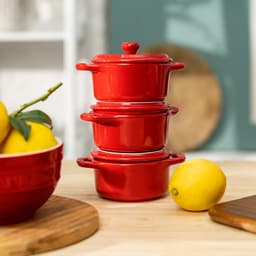 STAUB | CERAMIQUE - Mini Cocotte - Ø 100mm - rund - Keramik - Kirsch-Rot