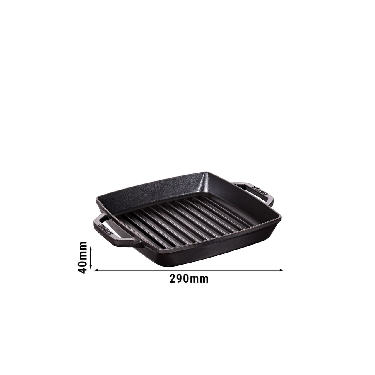 STAUB | GRILL PANS - Grillpfanne - 230x230mm - Gusseisen - Schwarz