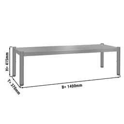 Aufsatzbord ECO - 1415x370mm - mit 1 Etage - Höhe: 415mm