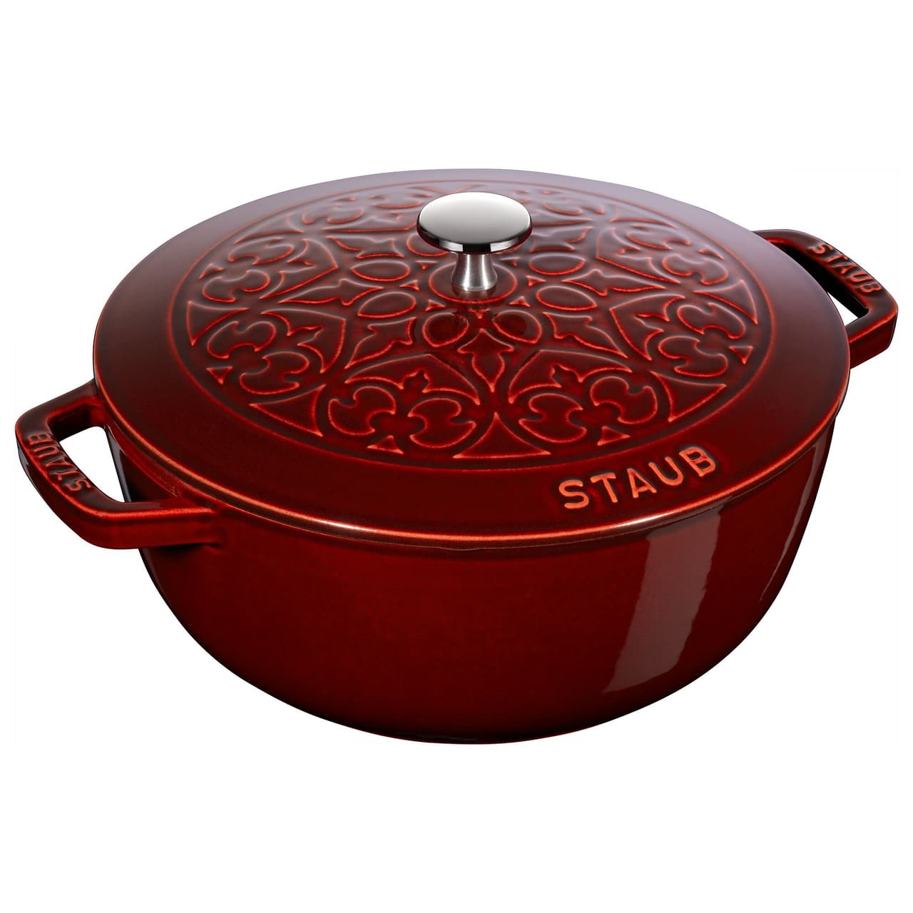 STAUB | LA COCOTTE - La Marmite Lilie - Ø 240mm - Gusseisen - Grenadine-Rot