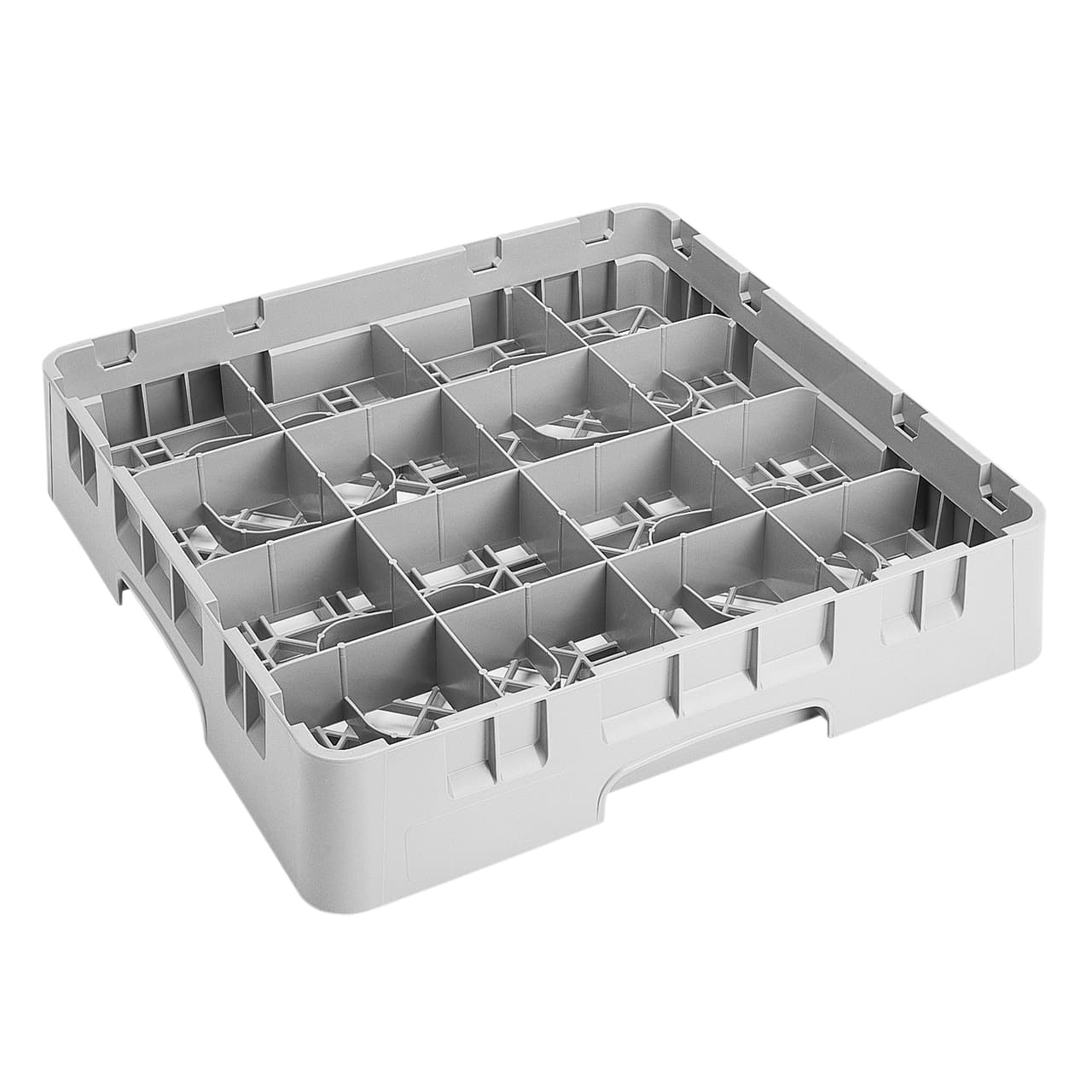 CAMBRO | CAMRACK® - Tassenspülkorb 1/1 - mit 16 Fächer - 500x500mmn - Grau