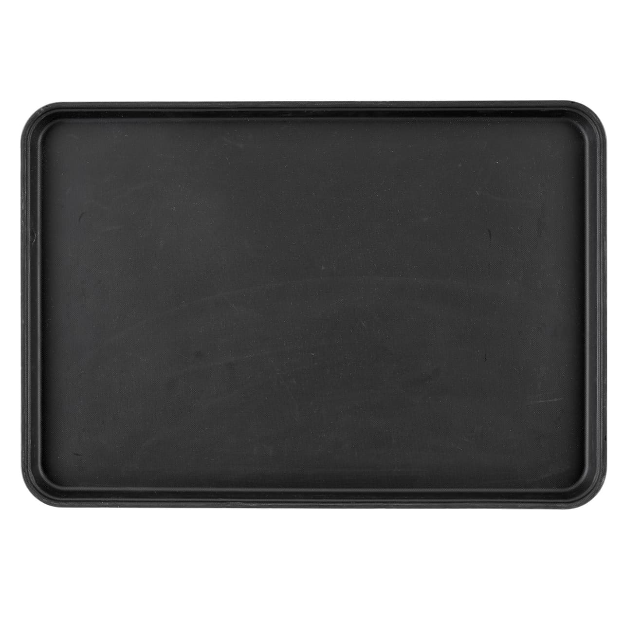 (6 Stück) CAMBRO | CAMTREAD® - Fiberglas Tablett - rechteckig - 650x450mm - hohes Profil - Schwarz