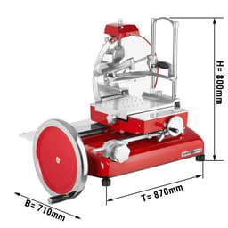 Schwungradmaschine Rustikal - Messer: Ø 370mm - Rot