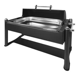 Chafing Dish - GN 1/1 - mit Rolldeckel - Schwarz