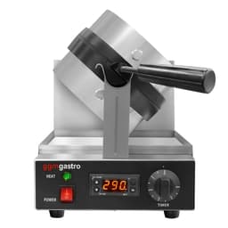 Waffeleisen - Einzeln - 1,3 kW - 180° Drehung - mit Temperaturanzeige