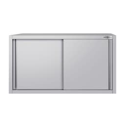 Edelstahl Wandhängeschrank ECO - 1000x400mm - mit Schiebetür - 650mm hoch